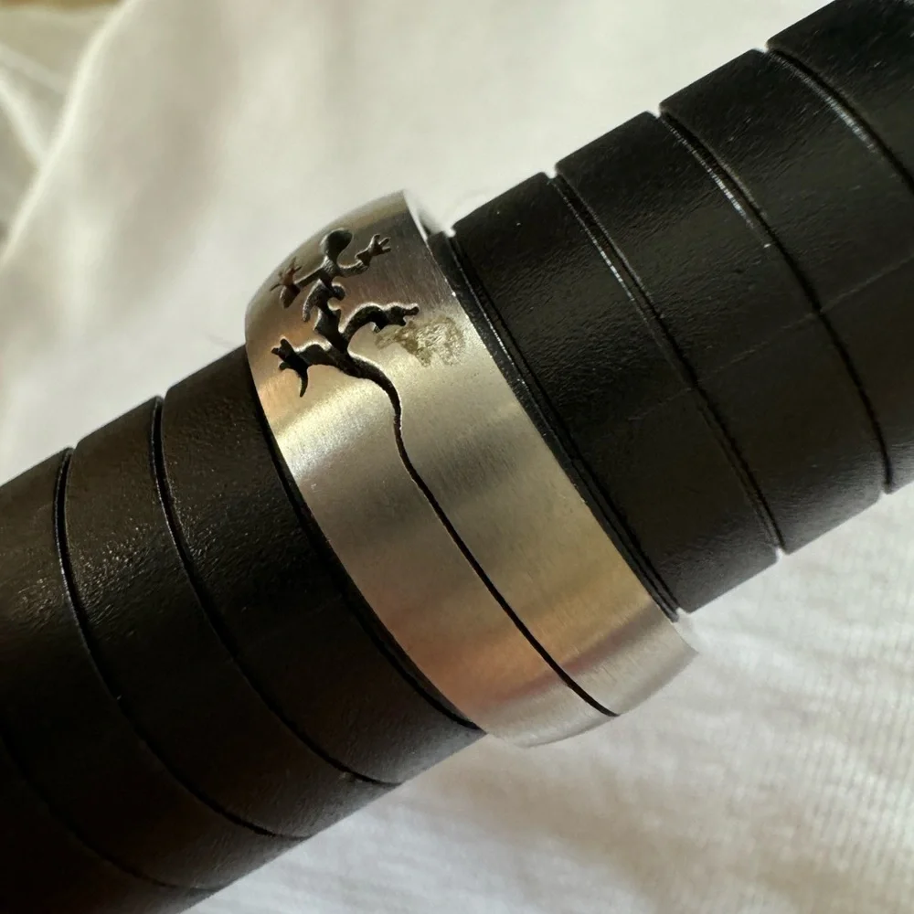 RING Gecko Lizard Stainless Sz 11 New Wedding or Just for fun. Mens or … - Picture 3 of 5